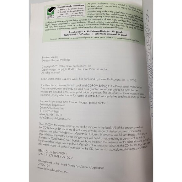 Celtic Fairies/Elves Vector Motifs Books By Dover Publications With CD/ROM - Picture 5 of 12